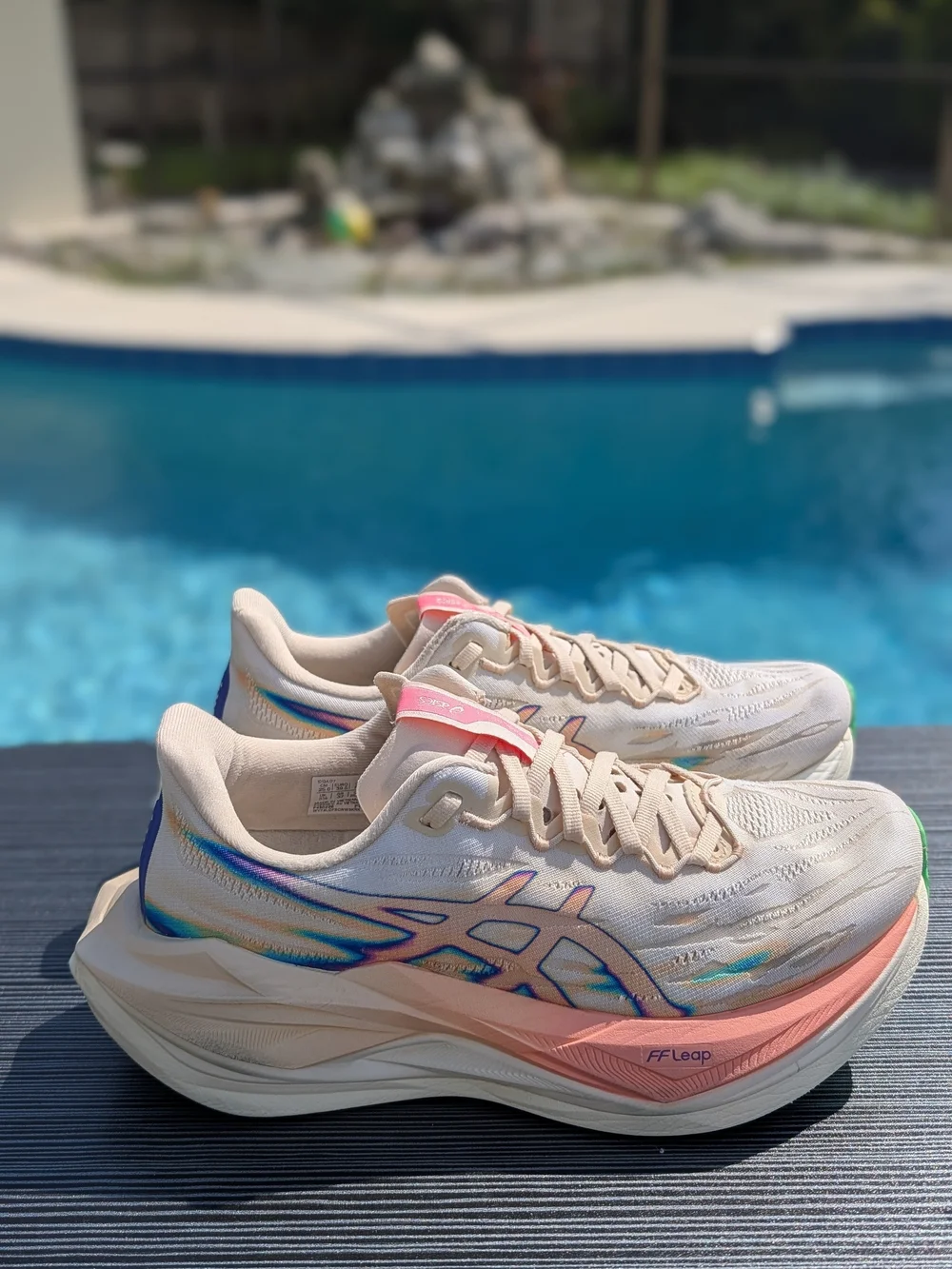 ASICS Superblast 3 Running Shoes Seashell Sun Coral Size US 6.5 (EU 39.5)